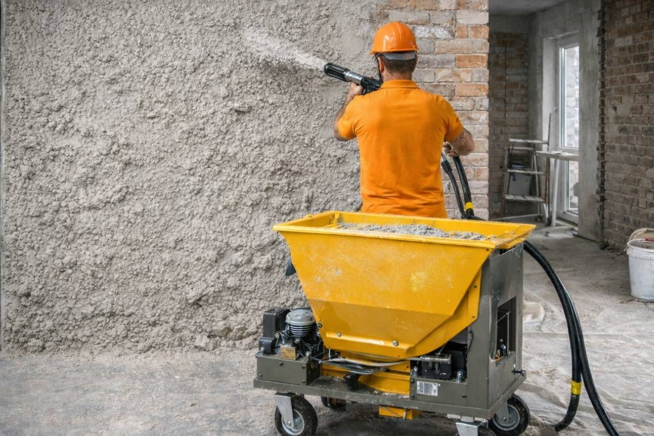Lakossági ingatlanok gépi vakolása